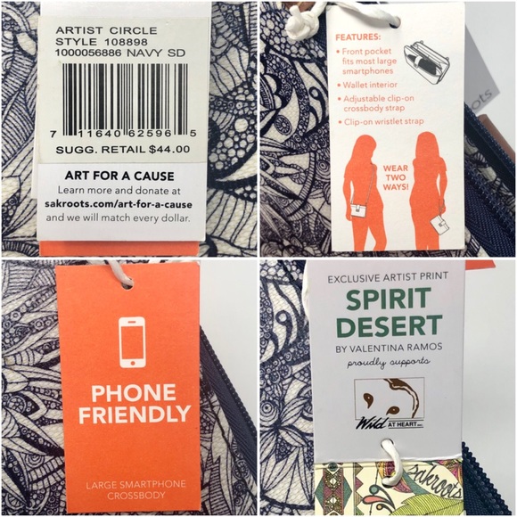 Sakroots Spirit Desert Smartphone Wristlet Wallet - Picture 16 of 16